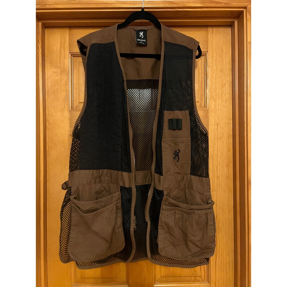 Browning Trapper Creek Mesh Shooting Vest Brown XL